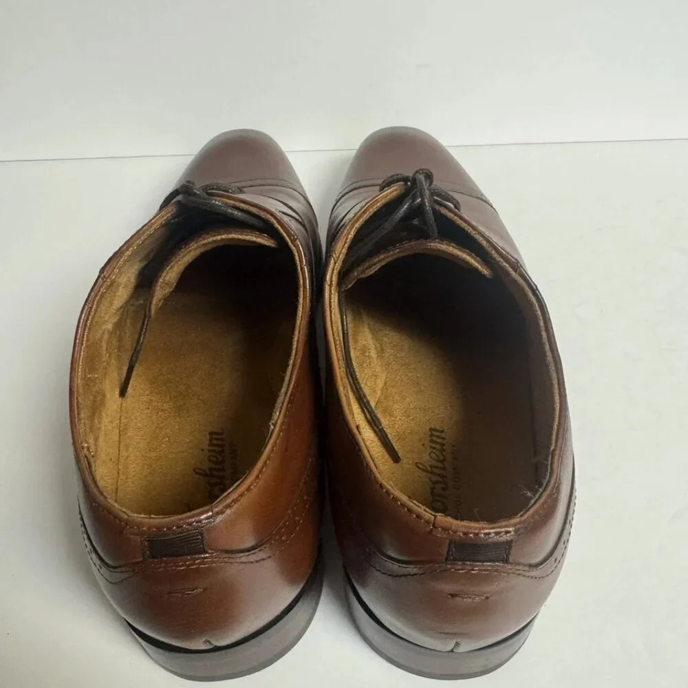 Florsehim Mens Sondrio Cap Toe Oxford Cognac Size 9.5 M